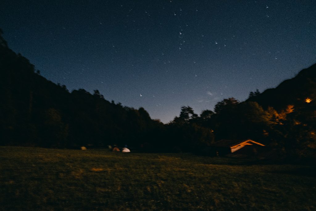 Paisaje nocturno asturiano